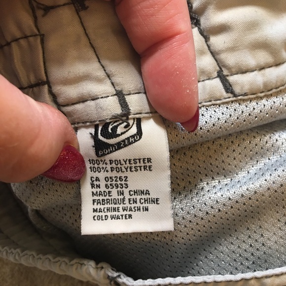 Point Zero Surf gray white plaid mens swim trunks board shorts Size L - Picture 6 of 9